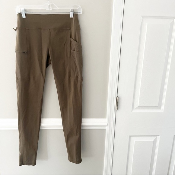 Carhartt Women's Brown Force Fitted Lightweight Leggings Gorpcore Utility XS - Picture 3 of 7